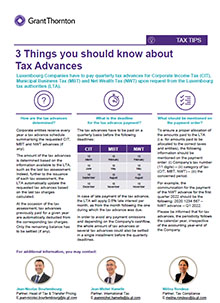 Tax Tips - 3 Things you should know about Tax Advances