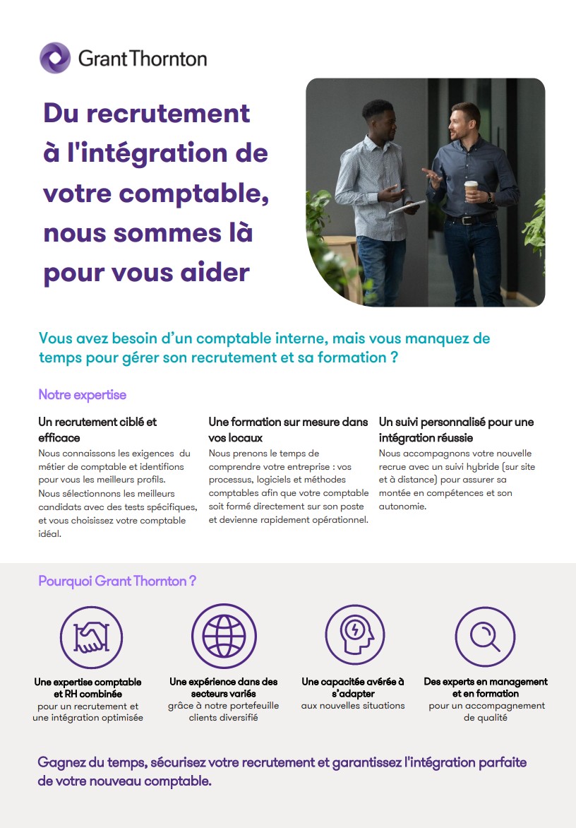 Du recrutement à l'intégration de votre comptable